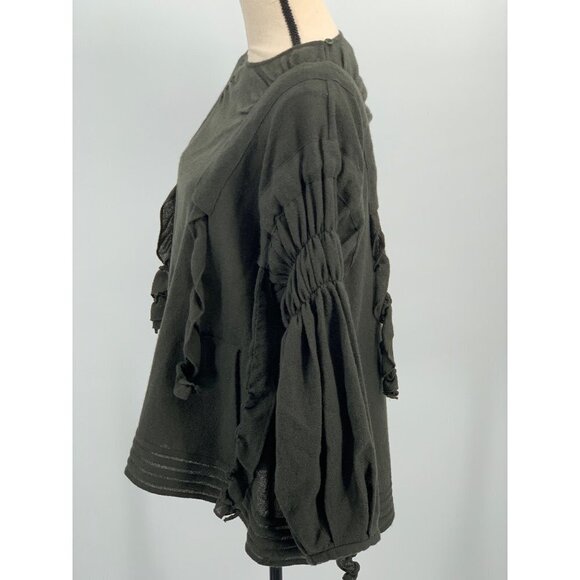 Renli Su 100% Wool Sweater Size SX Green - Picture 3 of 14